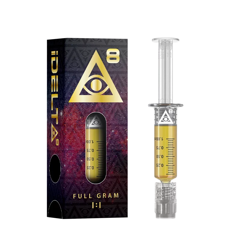 iDelta 8 CBD Dab Syringe 1mL Gold (1:1) + Free Accessory / (I) Blackberry Kush
